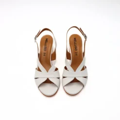 MELLUSO SANDALO N643 NAPPA BIANCO