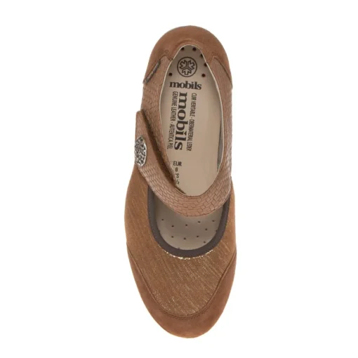 MEPHISTO BHATILDA BALLERINA ZIP LATERALE CUOIO