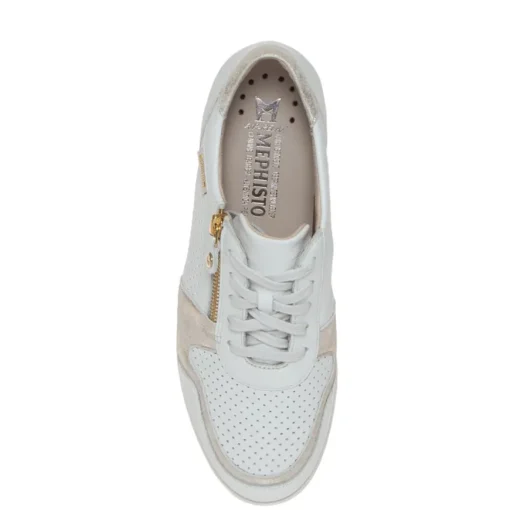 MEPHISTO IASMINA PERF SNEAKER ZEPPA PELLE BIANCO