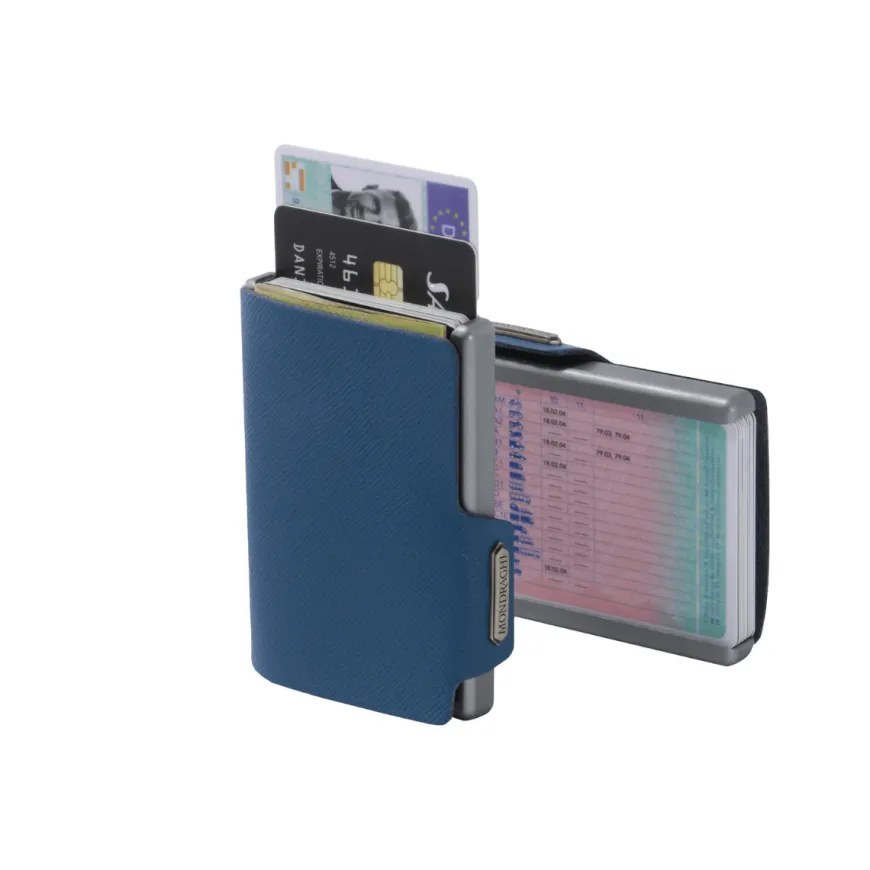 MONDRAGHI PORTAFOGLIO MC31100 SAFFIANO BLU