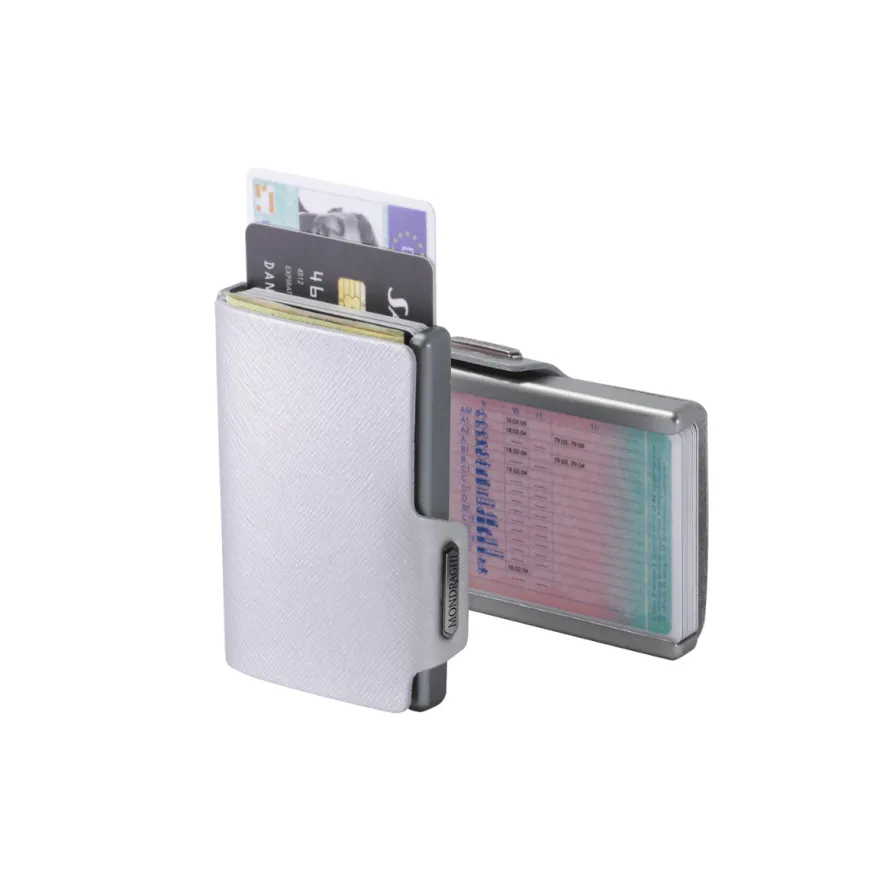 MONDRAGHI PORTAFOGLIO MC32100 SAFFIANO ARGENTO