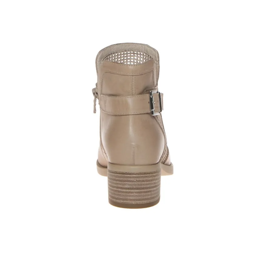 NERO GIARDINI E306221-439 STIVALETTO CHAMPAGNE FORATO