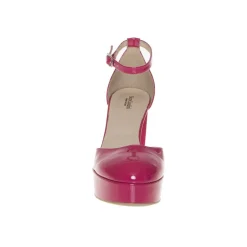NERO GIARDINI E307060DE-609 DECOLLETE ZEPPA FUXIA