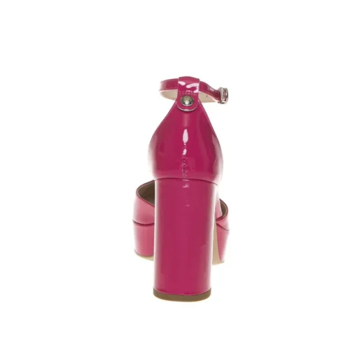 NERO GIARDINI E307060DE-609 DECOLLETE ZEPPA FUXIA