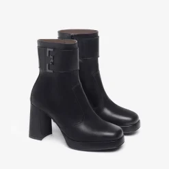NERO GIARDINI I308220D-100 STIVALETTO PELLE NERO