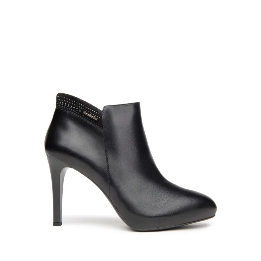 NERO GIARDINI I013461DE-100 STIVALETTO STRASS NERO