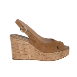 NERO GIARDINI SANDALO ZEPPA DONNA E115810D-326 TABACCO