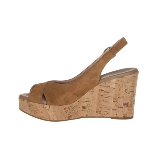 NERO GIARDINI SANDALO ZEPPA DONNA E115810D-326 TABACCO