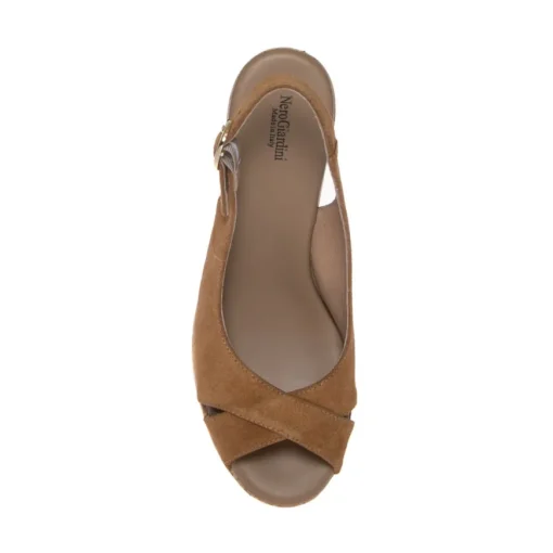 NERO GIARDINI SANDALO ZEPPA DONNA E115810D-326 TABACCO