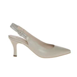 NERO GIARDINI SLINBACK E218341DE-143 ELASTICO BEIGE