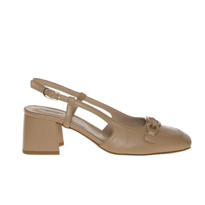 NERO GIARDINI SLINGBACK E307100DE-423 CATENA BEIGE