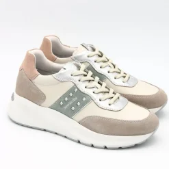 NERO GIARDINI SNEAKER E409850D 112 BORCHIE BIANCO