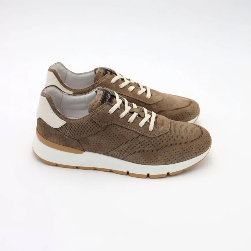 NERO GIARDINI SNEAKER E400190U 501 NABUK TAUPE