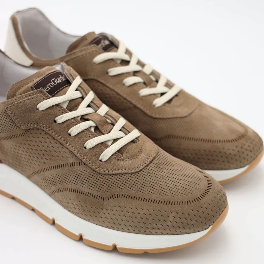 NERO GIARDINI SNEAKER E400190U 501 NABUK TAUPE