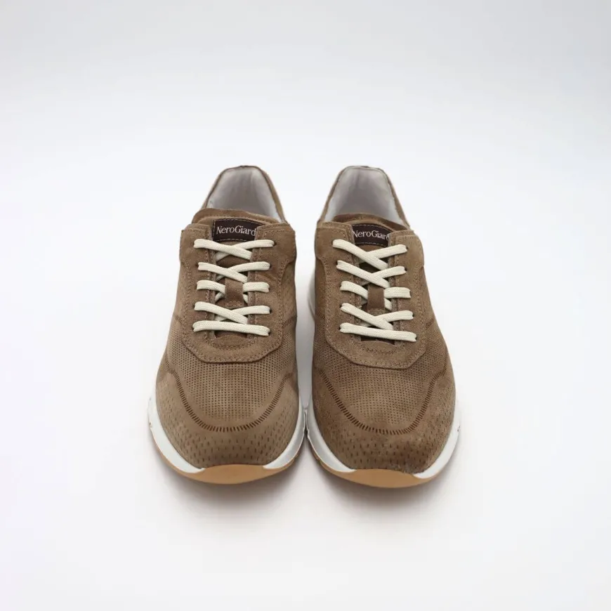 NERO GIARDINI SNEAKER E400190U 501 NABUK TAUPE