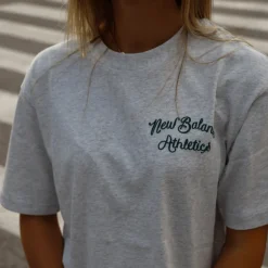 NEW BALANCE T-SHIRT MT43556 AHH GRIGIO