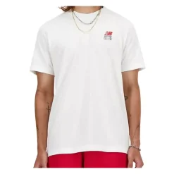 NEW BALANCE T-SHIRT MT41586 WT BIANCO