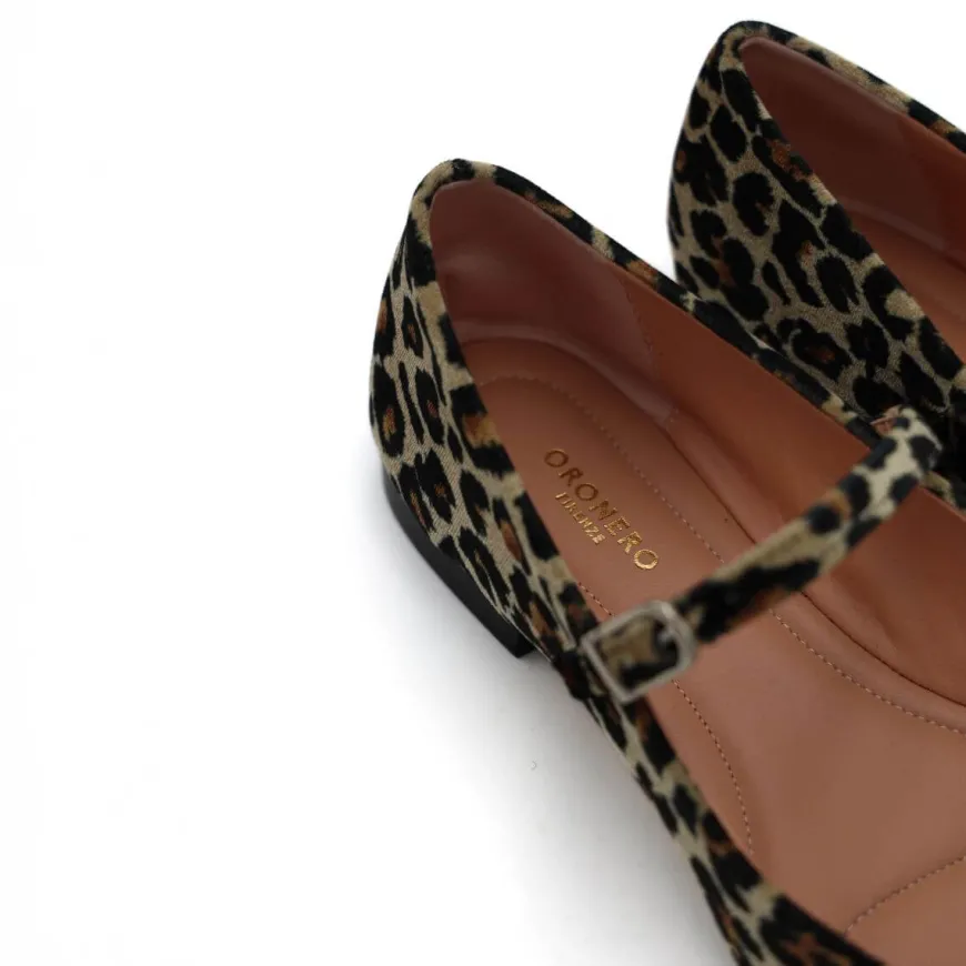 ORONERO BALLERINA PR2305 VELLUTO MACULATO