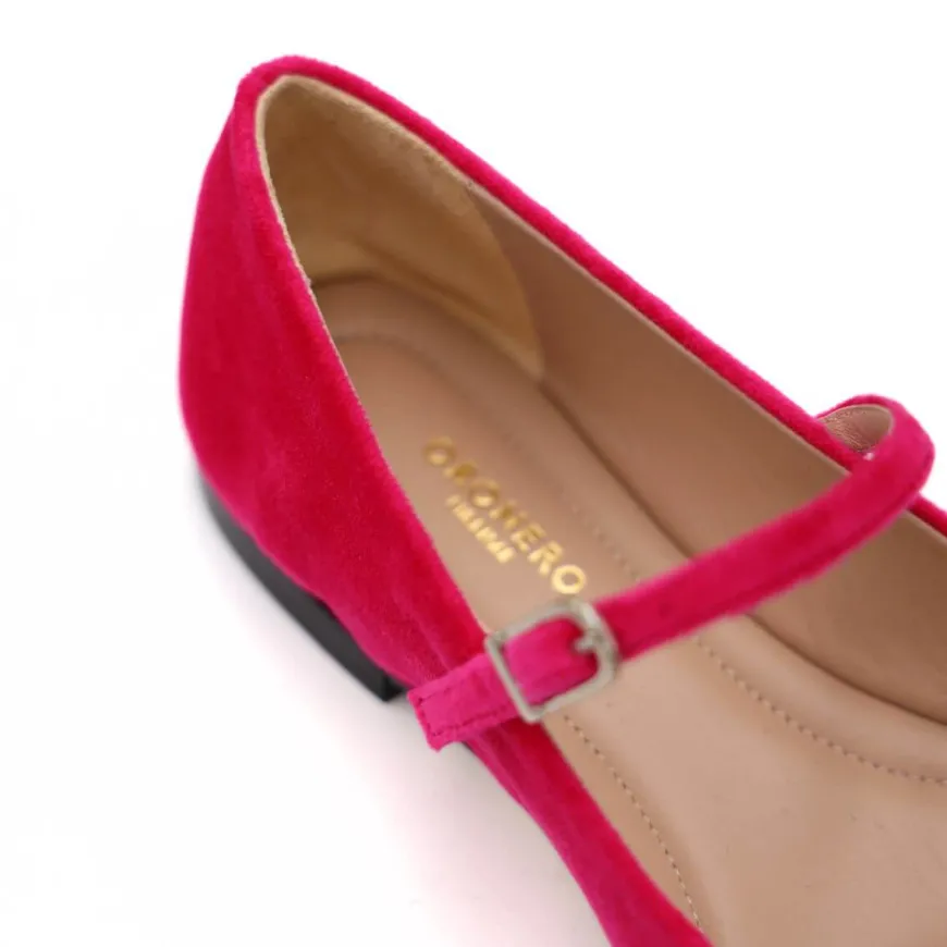 ORONERO BALLERINA PR2305 VELLUTO FUXIA
