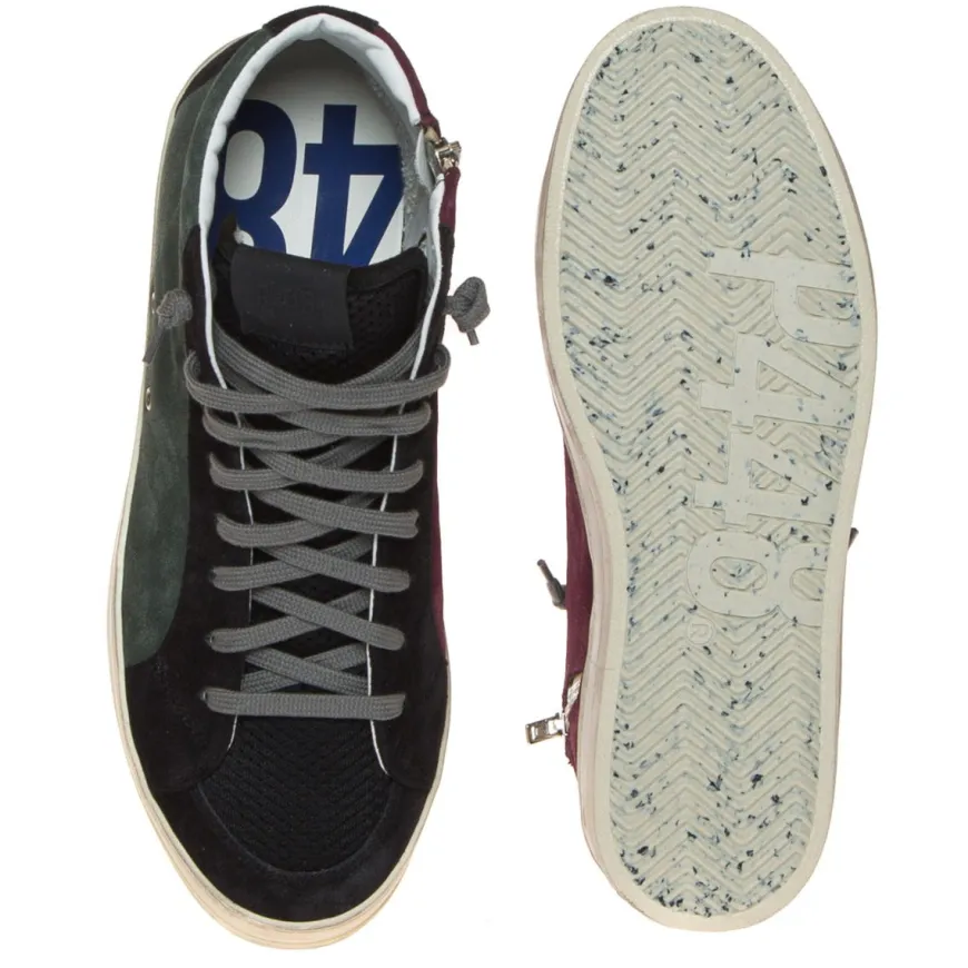 P448 F22SKATEBL-M SNEAKERS ALTA UOMO NERO EVO FOR