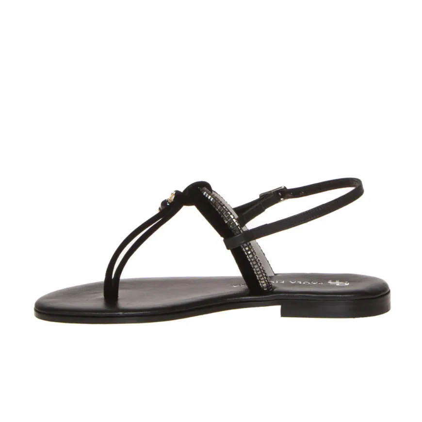 PAOLA FIORENZA SS2319 SANDALO VELLUTO NERO