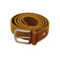 PRATENICE CINTURA UOMO 800-35 INTRECCIO SENAPE