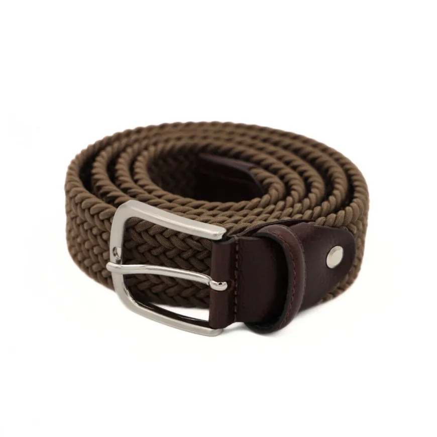 PRATENICE CINTURA UOMO 800-35 INTRECCIO TAUPE