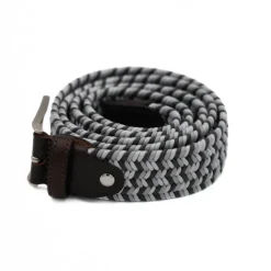PRATENICE CINTURA UOMO 864-35 INTRECCIO TRIS GRIGIO