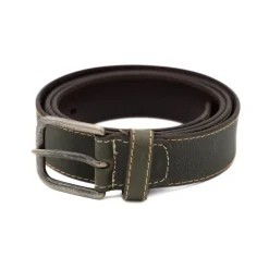 PRATENICE CINTURA UOMO 341 PELLE VERDE CUCITURE