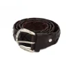 PRATENICE CINTURA UOMO 998-35 PELLE INTRECCIO TESTA DI MORO
