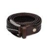 PRATENICE CINTURA UOMO 867 PELLE INTRECCIO TESTA DI MORO