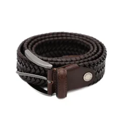 PRATENICE CINTURA UOMO 867 PELLE INTRECCIO TESTA DI MORO
