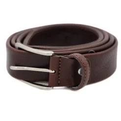 PRATENICE CINTURA UOMO 035-2 PELLE TESTA DI MORO ZIP PORTA-SOLDI