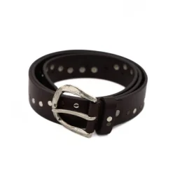 PRATENICE CINTURA UOMO 882-35 PELLE TESTA DI MORO BORCHIE