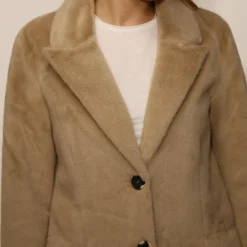 RINO&PELLE CAPPOTTO SAAMI PELLICCIA BEIGE
