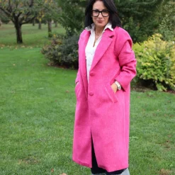 RINO&PELLE JANO CAPPOTTO LUNGO FUXIA
