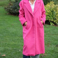 RINO&PELLE JANO CAPPOTTO LUNGO FUXIA