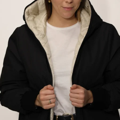 RINO&PELLE PARKA EBU NERO/BIANCO