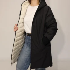 RINO&PELLE PARKA EBU NERO/BIANCO