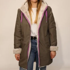 RINO&PELLE PARKA JAVIN PELLICCIA VERDE
