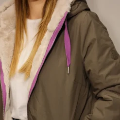 RINO&PELLE PARKA JAVIN PELLICCIA VERDE