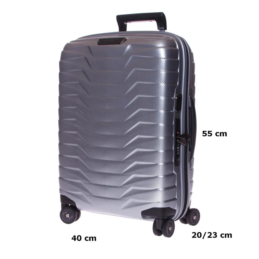 SAMSONITE BAGAGLIO A MANO CW6001-25 PROXIS ARGENTO