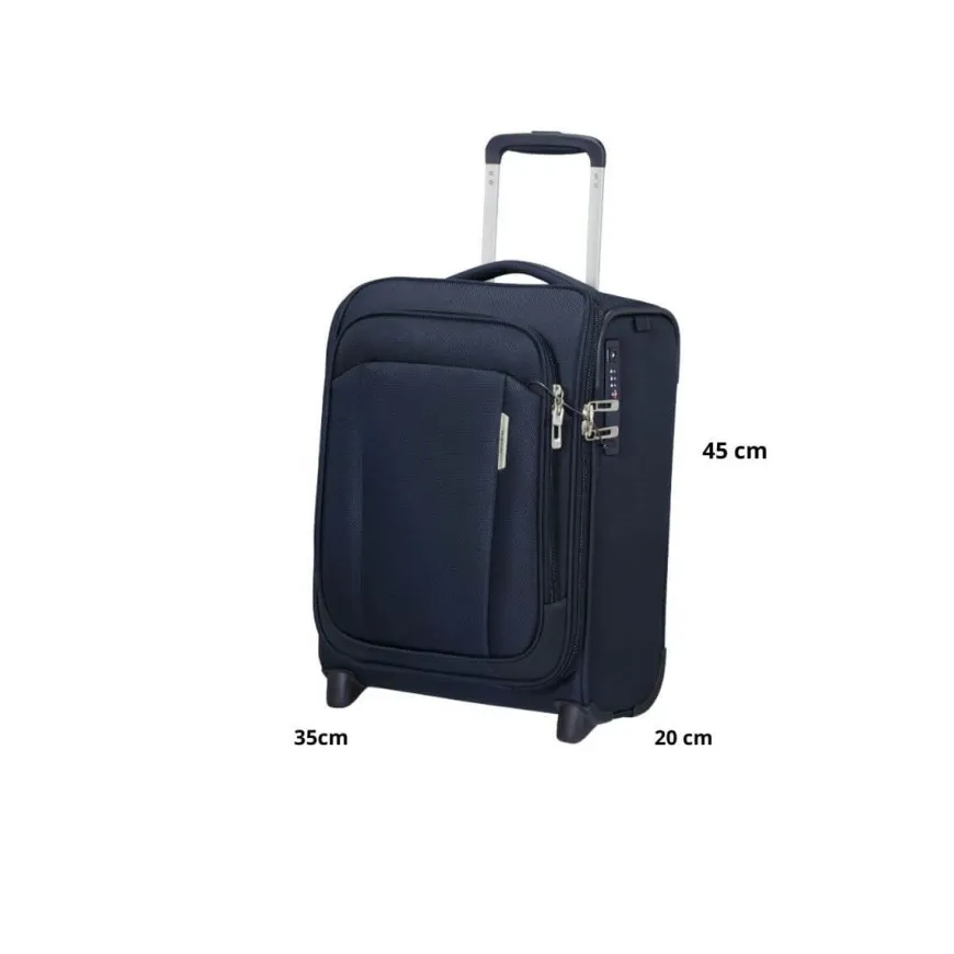 SAMSONITE BAGAGLIO A MANO UNDERSEATER KJ3-001-01 RESPARK MIDNIGHT BLUE