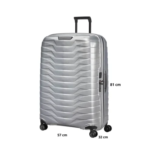 SAMSONITE TROLLEY GRANDE CW6-004-25 PROXIS ARGENTO