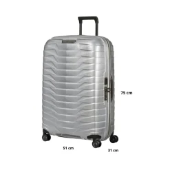 SAMSONITE TROLLEY MEDIO-GRANDE CW6003-25 PROXIS ARGENTO