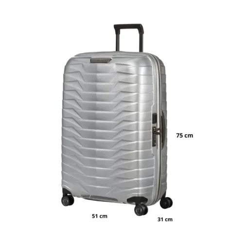 SAMSONITE TROLLEY MEDIO-GRANDE CW6003-25 PROXIS ARGENTO