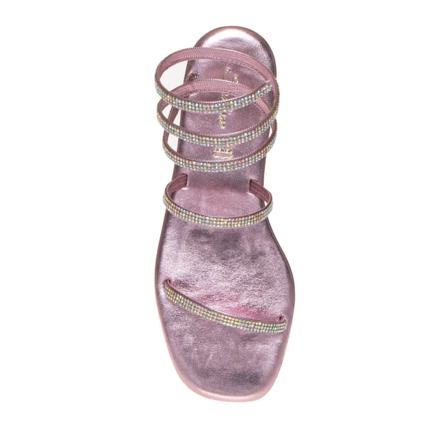 SAN PIERO E34006 SANDALO SCHIAVA ROSA STRASS