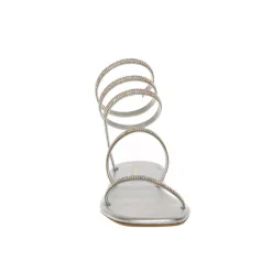 SAN PIERO E34006 SANDALO SCHIAVA ARGENTO STRASS