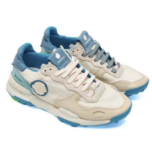 SATORISAN SNEAKERS CHACRONA LINEN BIANCO