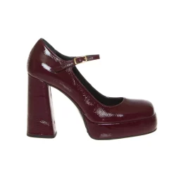SILVIA ROSSINI 555 DECOLLETE DONNA BORDEAUX BEBE TACCO